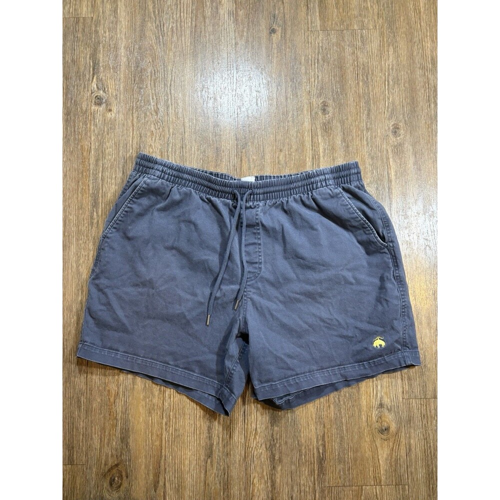Brooks Brothers Mens Blue Stretch Cotton Pull On Drawstring Shorts XL